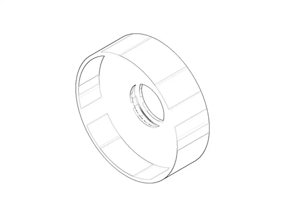 DORNBRACHT Rosette ERSATZTEILE 092789000 D. 57 x D. 19 x 18 mm Messing (23kt Gold), 092789000-09 Galeriebild 1